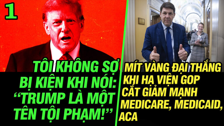 Tôi không sợ bị kiện khi nói “Trump là một tên tội phạm!”