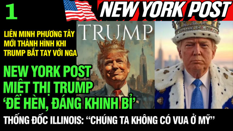 New York Post miệt thị Trump: ‘Đê hèn, đáng khinh bỉ’