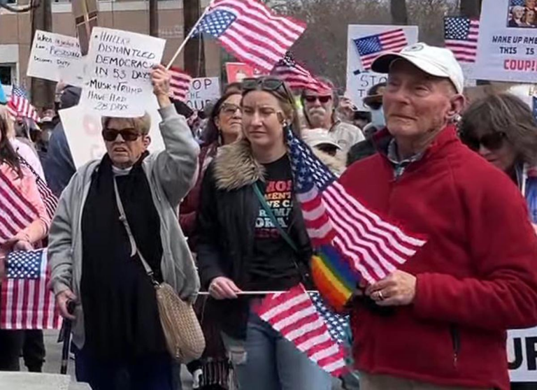 SAN JOSE BIỂU TÌNH PHẢN ĐỐI TỔNG THỐNG TRUMP VÀ ELON MUSK