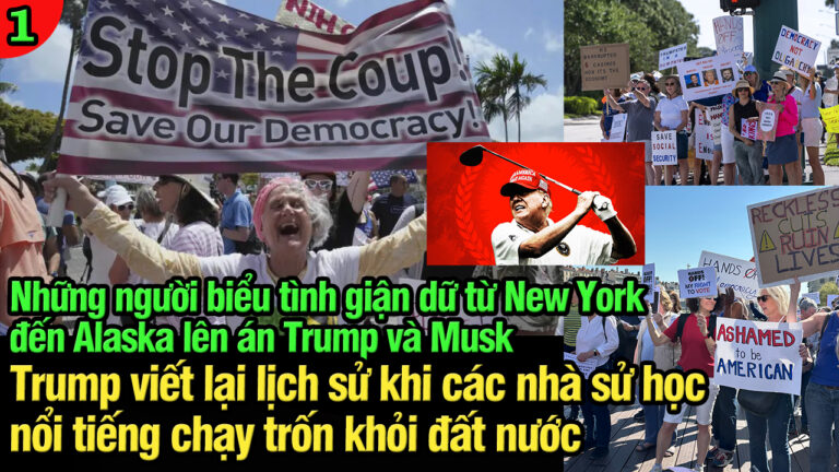 VL1-06.04: Những người biểu tình giận dữ từ New York đến Alaska lên án Trump và Musk