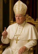 TRUMP PHẠM THƯỢNG TỰ ĐĂNG HÌNH MẶC LỄ PHỤC GIÁO HOÀNG BỊ CÔNG GIÁO KHẮP NƠI ĐÒI XIN LỖI!