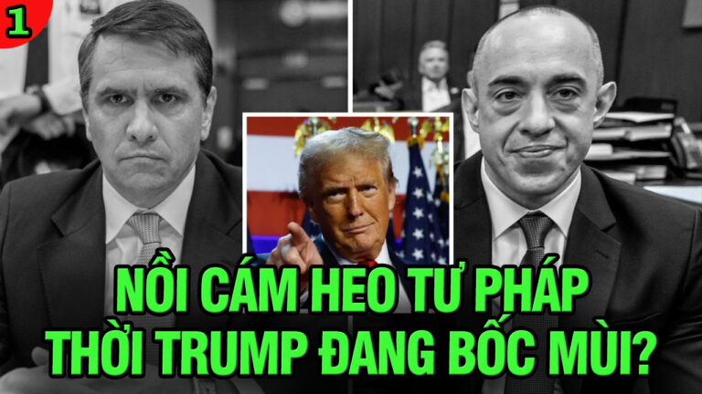 VL1-27.06: Nồi cám heo Tư pháp thời Trump đang bốc mùi?