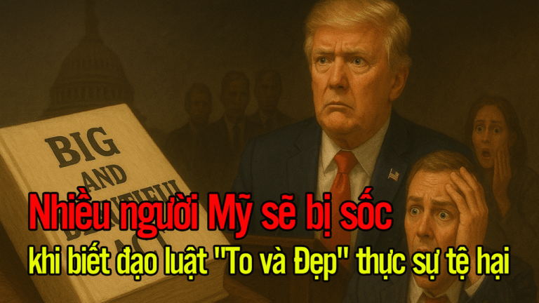 Nhiều người Mỹ sẽ BỊ sốc khi biết đạo luật “To và Đẹp” thực sự tệ hại