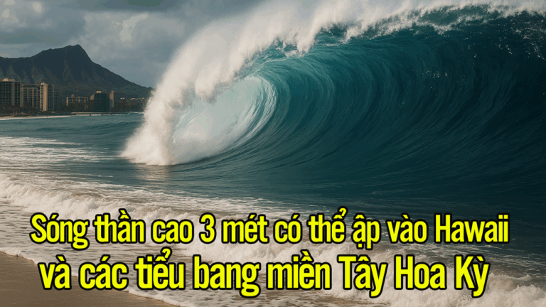 Sóng thần cao 3 mét có thể ập vào Hawaii và các tiểu bang miền Tây Hoa Kỳ!