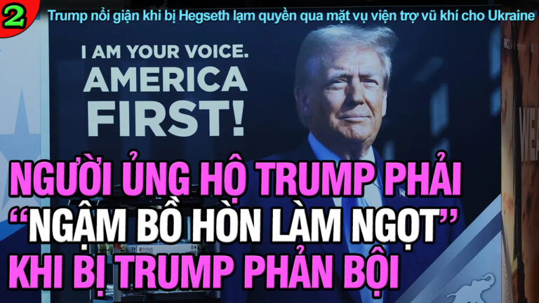 VL2-10.07: Người ủng hộ Trump phải “ngậm bồ hòn làm ngọt” khi bị Trump phản bội