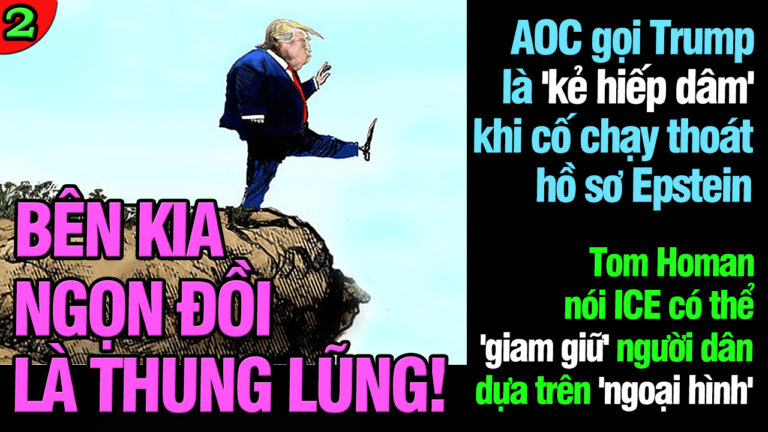 VL2-13.07: AOC gọi Trump là ‘kẻ hiếp dâm’ khi cố chạy thoát hồ sơ Epstein