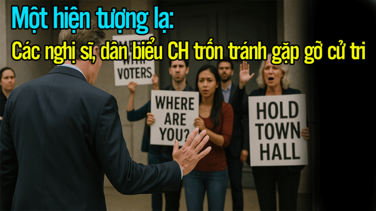 Một hiện tượng lạ: Các nghị sĩ, dân biểu CH trốn tránh gặp gỡ cử tri,