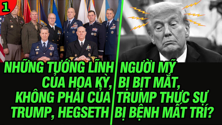 VL1-30.09: Những tướng lĩnh của Hoa Kỳ, không phải của Trump và Hegseth