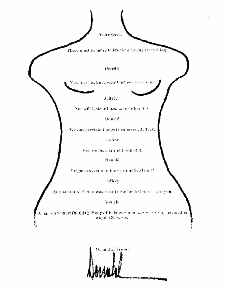 Tòa Bạch Ốc khẳng định sẵn sàng ủng hộ giám định pháp y chữ ký Trump trong thư gửi Epstein