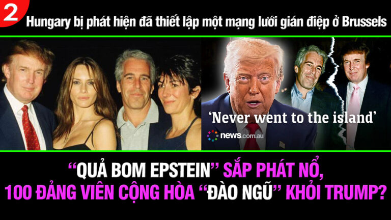 VL2-10.10: “Quả bom Epstein” phát nổ, 100 đảng viên Cộng hòa sẵn sàng “đào ngũ” khỏi Trump?