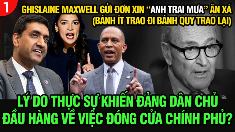 VL1-11.11: Lý do thực sự khiến đảng Dân chủ đầu hàng về việc đóng cửa chính phủ?