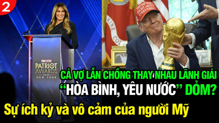 VL2-09.11: Cả vợ lẫn chồng thay nhau lãnh giải “Hòa Bình, Yêu Nước” dỏm?