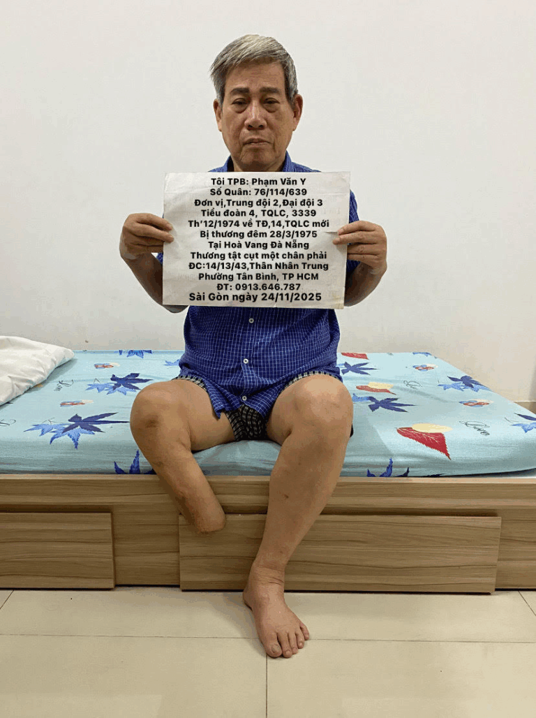 Một Thương Phế Binh cần giúp đỡ