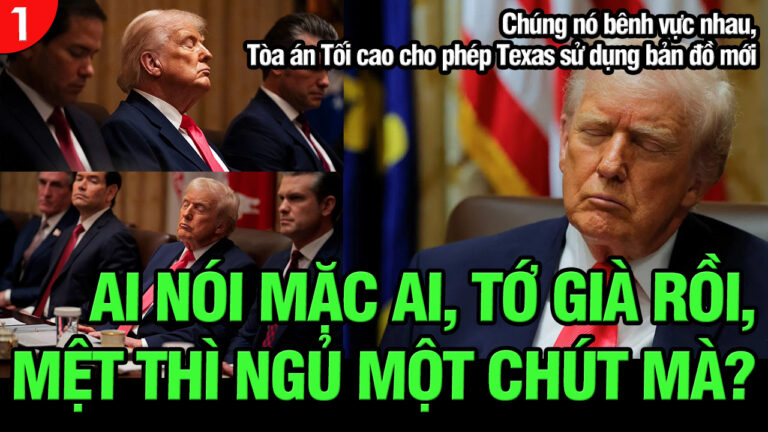 VL1-05.12: Ai nói mặc ai, tớ già rồi, mệt thì ngủ một chút mà?