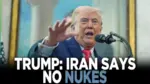 Trump tuyên bố sẽ không sử dụng vũ khí hạt nhân chống lại Iran.