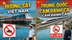 Đường sắt VN và Trung Quốc cấm đánh cá