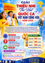MỜI THAM DỰ GIẢI THI THIẾU NHI HÁT QUỐC CA VIỆT NAM CỘNG HÒA TẠI QUẬN CAM NGÀY 26-7-2026