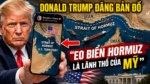 Donald Trump đăng bản đồ ghi rõ “Eo biển Hormuz là lãnh thổ của Mỹ”
