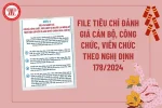 Nghị định 178: tinh giản biên chế, và tinh giản luôn tiền ngân sách