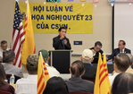 San Jose- Hội luận sôi nổi chống nghị quyết 23 Việt Cộng kiểm soát cộng đồng hải ngoại