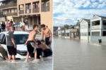 Bão Marie gây ngập lụt diện rộng tại Seal Beach, California trong kỳ nghỉ lễ Labor Day