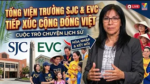 Tổng viện trưởng của trường đại học SJC và EVC tiếp xúc với cộng đồng Việt